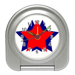 Stars Red Blue Travel Alarm Clocks