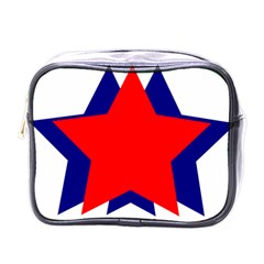 Stars Red Blue Mini Toiletries Bags