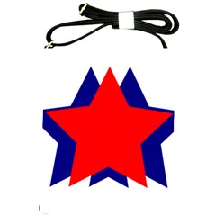 Stars Red Blue Shoulder Sling Bags by Mariart