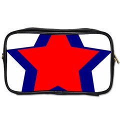 Stars Red Blue Toiletries Bags by Mariart