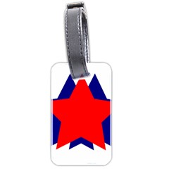 Stars Red Blue Luggage Tags (two Sides) by Mariart