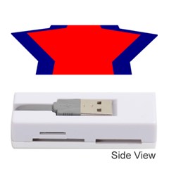 Stars Red Blue Memory Card Reader (stick)  by Mariart