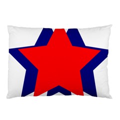 Stars Red Blue Pillow Case (two Sides) by Mariart