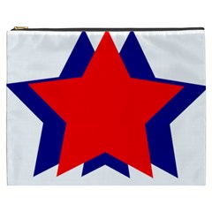 Stars Red Blue Cosmetic Bag (xxxl) 