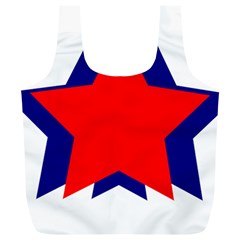 Stars Red Blue Full Print Recycle Bags (l)  by Mariart