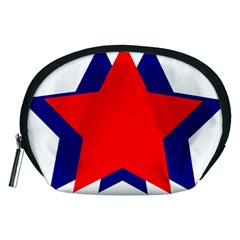 Stars Red Blue Accessory Pouches (medium)  by Mariart