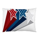 Star Red Blue White Line Space Pillow Case 26.62 x18.9  Pillow Case