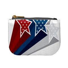 Star Red Blue White Line Space Mini Coin Purses by Mariart