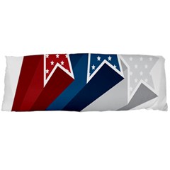 Star Red Blue White Line Space Body Pillow Case Dakimakura (two Sides) by Mariart