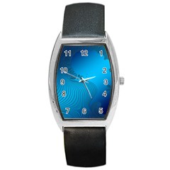 Fractals Lines Wave Pattern Barrel Style Metal Watch by Nexatart