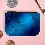 Fractals Lines Wave Pattern Mini Coin Purses Front