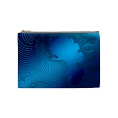 Fractals Lines Wave Pattern Cosmetic Bag (medium)  by Nexatart