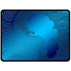 Fractals Lines Wave Pattern Fleece Blanket (large)  by Nexatart