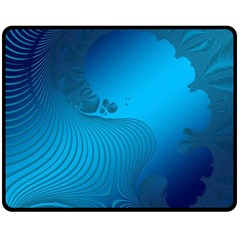 Fractals Lines Wave Pattern Fleece Blanket (medium)  by Nexatart