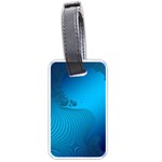 Fractals Lines Wave Pattern Luggage Tags (One Side)  Front