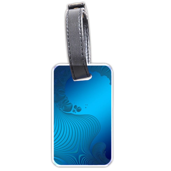 Fractals Lines Wave Pattern Luggage Tags (One Side) 