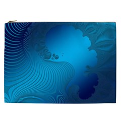 Fractals Lines Wave Pattern Cosmetic Bag (xxl)  by Nexatart