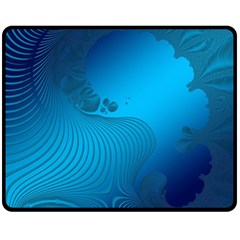 Fractals Lines Wave Pattern Double Sided Fleece Blanket (medium)  by Nexatart