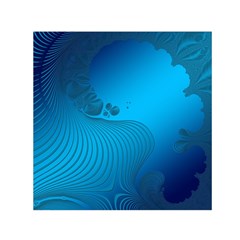 Fractals Lines Wave Pattern Small Satin Scarf (square) by Nexatart