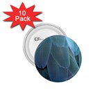 Feather Plumage Blue Parrot 1.75  Buttons (10 pack) Front