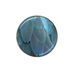 Feather Plumage Blue Parrot Hat Clip Ball Marker (4 pack) Front