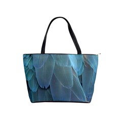 Feather Plumage Blue Parrot Shoulder Handbags by Nexatart