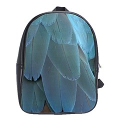 Feather Plumage Blue Parrot School Bags(large)  by Nexatart