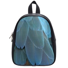 Feather Plumage Blue Parrot School Bags (small)  by Nexatart