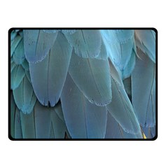 Feather Plumage Blue Parrot Fleece Blanket (small) by Nexatart