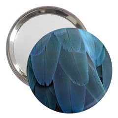 Feather Plumage Blue Parrot 3  Handbag Mirrors by Nexatart