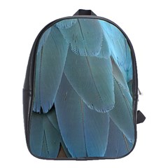 Feather Plumage Blue Parrot School Bags (xl)  by Nexatart