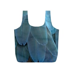 Feather Plumage Blue Parrot Full Print Recycle Bags (s)  by Nexatart