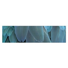 Feather Plumage Blue Parrot Satin Scarf (oblong) by Nexatart