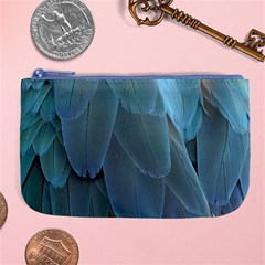 Feather Plumage Blue Parrot Large Coin Purse