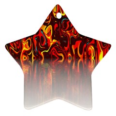 Effect Pattern Brush Red Orange Ornament (star) by Nexatart