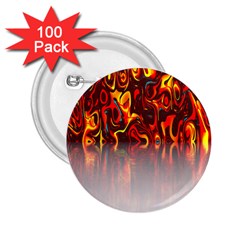 Effect Pattern Brush Red Orange 2 25  Buttons (100 Pack)  by Nexatart