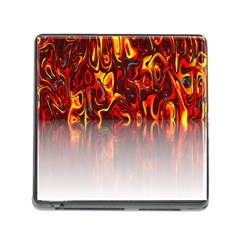 Effect Pattern Brush Red Orange Memory Card Reader (square) by Nexatart