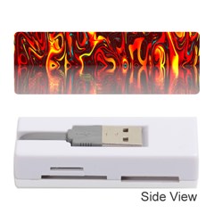 Effect Pattern Brush Red Orange Memory Card Reader (stick)  by Nexatart