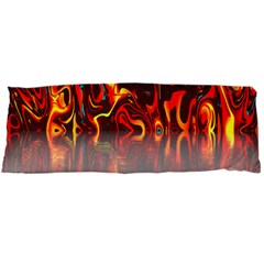 Effect Pattern Brush Red Orange Body Pillow Case (dakimakura) by Nexatart