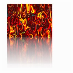 Effect Pattern Brush Red Orange Large Garden Flag (two Sides) by Nexatart