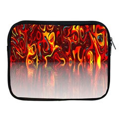 Effect Pattern Brush Red Orange Apple Ipad 2/3/4 Zipper Cases by Nexatart