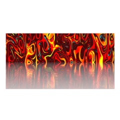 Effect Pattern Brush Red Orange Satin Shawl by Nexatart