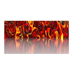 Effect Pattern Brush Red Orange Satin Wrap by Nexatart