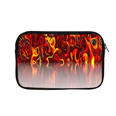 Effect Pattern Brush Red Orange Apple Macbook Pro 13  Zipper Case by Nexatart