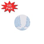 Winter Snow Trees Forest 1  Mini Buttons (100 pack)  Front