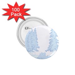 Winter Snow Trees Forest 1 75  Buttons (100 Pack) 