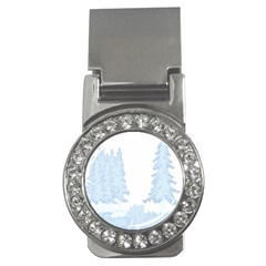 Winter Snow Trees Forest Money Clips (cz)  by Nexatart