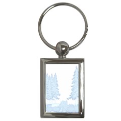 Winter Snow Trees Forest Key Chains (rectangle)  by Nexatart