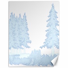 Winter Snow Trees Forest Canvas 12  X 16  