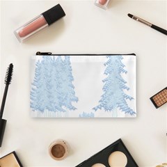 Winter Snow Trees Forest Cosmetic Bag (small)  by Nexatart